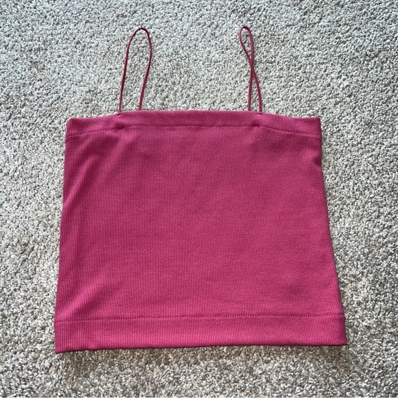 American Eagle Outfitters Tops - NWOT! American Eagle - Square Neck Bungee Red Tank - Medium